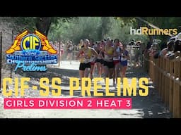 2024 XC - CIF-SS Prelims - D2 Girls Heat 3 (Forrest wins and leads Tesoro to top team qualifier)