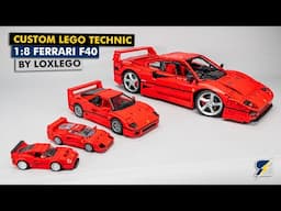 The largest LEGO Ferrari F40 - Custom Technic Build by Loxlego - detailed review