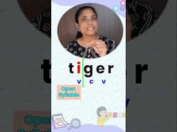 Tiger rule | vcv pattern | #phonics #katralelithu #katralelithuphonics