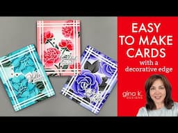 Easy-To-Make Cards with a decorative edge!