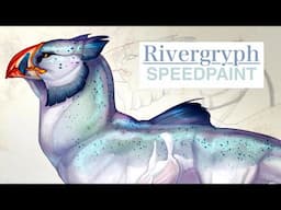 An absolute unit 🙌 Rivergryph Random Creature Design (Speedpaint)