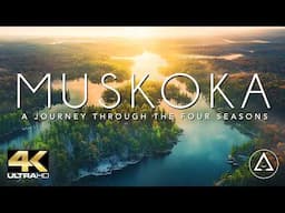 MUSKOKA - CANADA IN 4K DRONE FOOTAGE (ULTRA HD) - Beautiful Forest Landscapes Footage UHD