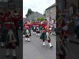 #drummajor leading Band of the #royalregimentofscotland during 2024 #Linlithgow Marches #shorts