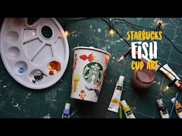 We draw on a Starbucks cup