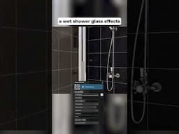 Wet shower glass effect in Lumion #archviz #Lumion