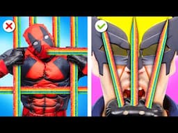 HOW SUPERHEROES SNEAKS FOOD INTO JAIL | SNEAKING EVERYTHING INTO EVERYWHERE BY CRAFTY HACKS PLUS