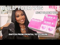 SWITCH FROM A CLOSURE TO A FRONTAL IN SECONDS?? BUILD YOUR OWN WIG | ISEE HAIR BLOCK WIG