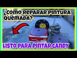 Como reparar pintura quemada (lijar y aplicación de primer ) dtm directo para metal