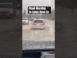 Flood Warning is Santa Rosa California ￼‼️ #sonomacountycalifornia #flooding #news