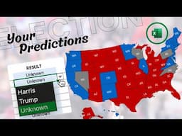 Predict 2024 US Elections - Free Excel Template!