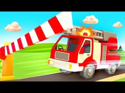 The street vehicles need help. The fire truck is ready to go! New episodes of car cartoons for kids.