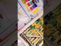 Sunflower Symphony: The Vibrant Colors of Fall #watercolorpainting #art