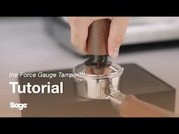 the Force Gauge Tamper™ | How to achieve a perfectly tamped puck | Sage Appliances UK