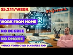 WALGREENS WILL PAY YOU $22,583/MONTH | WORK FROM HOME | REMOTE WORK FROM HOME JOBS | ONLINE JOBS