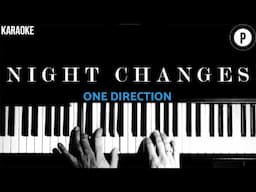 One Direction - Night Changes KARAOKE Slowed Acoustic Piano Instrumental (LIAM PAYNE TRIBUTE)