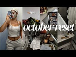 OCTOBER RESET 🍂 condo refresh, monthly planning, self-care, groceries + finances 🛒 🧖🏽‍♀️🤎