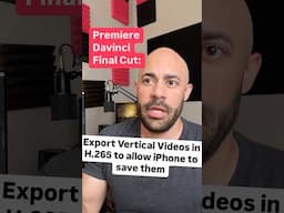 iPhone won’t save vertical videos iCloud or to camera roll #iphone #editing