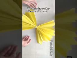 Handmade Giant Crepe Paper Flower without using glue gun, Flores de papel crepe @PaperSaiarts