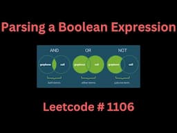 PARSING A BOOLEAN EXPRESSION | LEETCODE 1106 | PYTHON  STACK SOLUTION