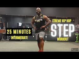 25 Minute Cardio Step Aerobics // INTERMEDIATE Xtreme Hip Hop // Learn Step Aerobics #005