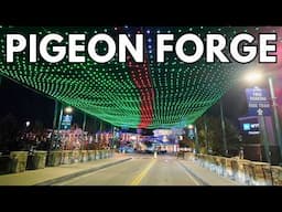 Pigeon Forge Christmas Lights Driving Tour 2024 | The Old Mill, The Island & More!