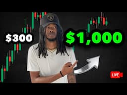 Live Trading NASDAQ: $300 to $1,000 In Three Hours Using Supply & Demand | FUTURES