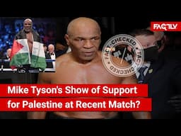 FACT CHECK: Does a Viral Image Show Boxer Mike Tyson Draped in a Palestine Flag before Recent Match?