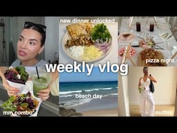 weekly vlog 💌 beach day, paint & pizza with the girlies, JHM jewellery box + more