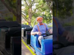 Blippi Rides a Roller Coaster! #shorts