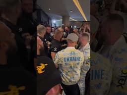 (FOOTAGE) John Fury HEADBUTT'S a member of team USYK 😳