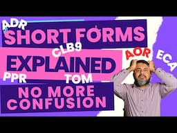 All Short Forms Explained | Canadian immigration |