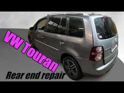 VW Touran 2006. Rear end repair. Ремонт задней части.