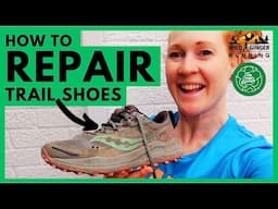 How to repair your trail running shoes - 3 easy steps! All you need is this glue, k-tape & scissors