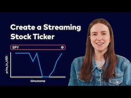 How to Visualize Real-Time Data from Apache Kafka® using Apache Flink® SQL and Streamlit