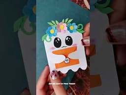 Halloween Craft Ideas 👻Cute Spooky Card DiY #shorts #artandcraftbymanothahim #halloween