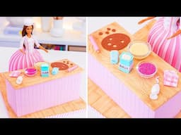 👩🏻‍🍳 Baker BARBIE Doll CAKE  💖  I turned my studio into a CAKE!!