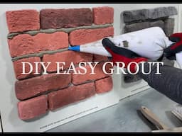 EASY MORTAR JOINT- HOW TO GROUT BRICKS AND STONES