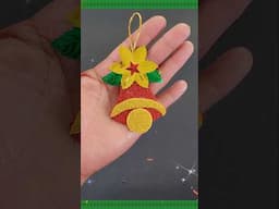 Manualidades para Navidad 🌲 Campanas Navideñas #adornosnavideños #navidad #diy #colgante