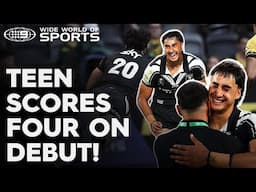 18-year-old Kiwi scores FOUR tries on Test Debut! | Wide World of Sports