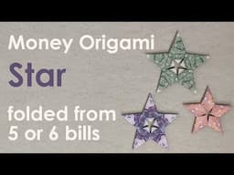 Money Origami Tutorial: Modular Star (Traditional)