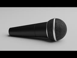 How to model microphone in Blender | Blender Modeling Tutorial | Blender 4.2 Tutorial