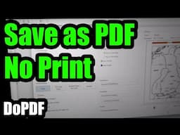 How to save document as PDF instead of Print on paper (DoPDF, Print as image)