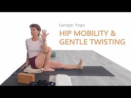 Iyengar Yoga with Kathy Cook -Hip Mobility and Gentle Twisting