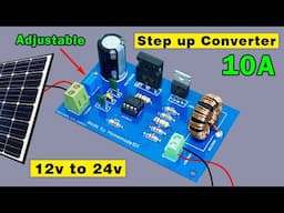 12v to 24v Adjustable Step up converter DIY, Step up converter for solar panel