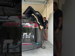 Tesla Model X doors versus my Ozempic waistline.