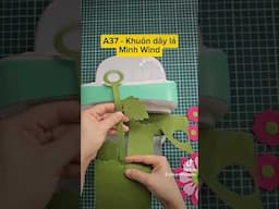 A37 - Khuôn thép cắt dây lá làm rèm treo trang trí #handmade #diy #maycatkhuonthep #diecut #minhwind