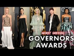 10 WORST DRESSED AT THE GOVERNORS AWARDS 2024!