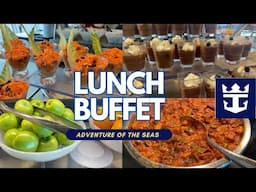 Royal Caribbean lunch buffet on Adventure of the Seas 4K