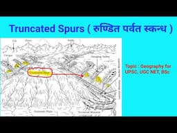 What are Truncated Spurs Where and how are they formed | Geography UPSC UGC Net BSc