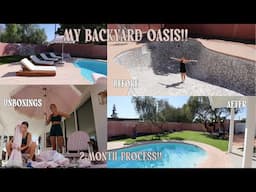 INSANE Back yard TRANSFORMATION!!! // making my house a home